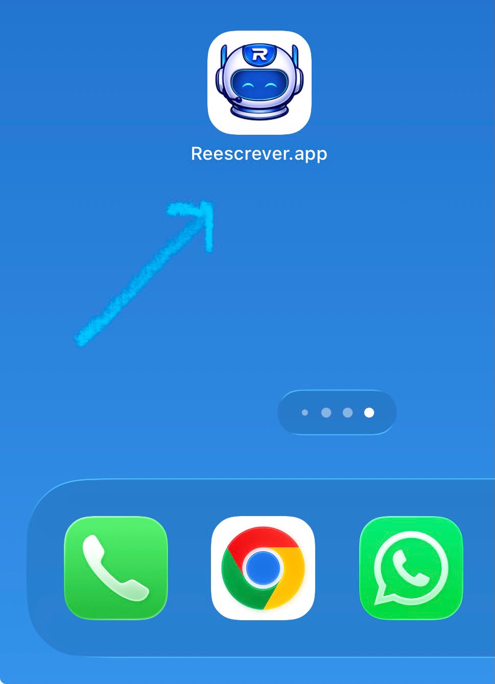 Aplicativo instalado na Tela de Início